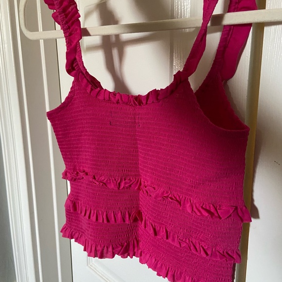 Pink Ruffled Women's Top - Picture 5 of 5